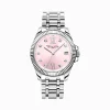 Online Damenuhr Divine Pink mit weißen Steinen silberfarben Damen Uhren|Damenuhren